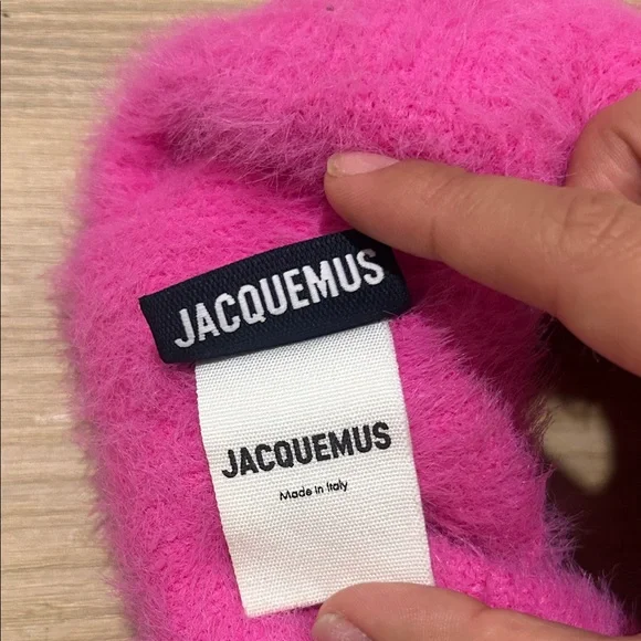 Jacquemus Hot Pink Furry Headband - Picture 3 of 3